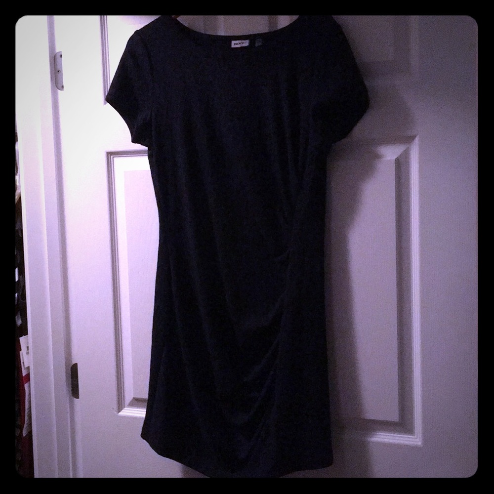 Mini dress navy leopard print